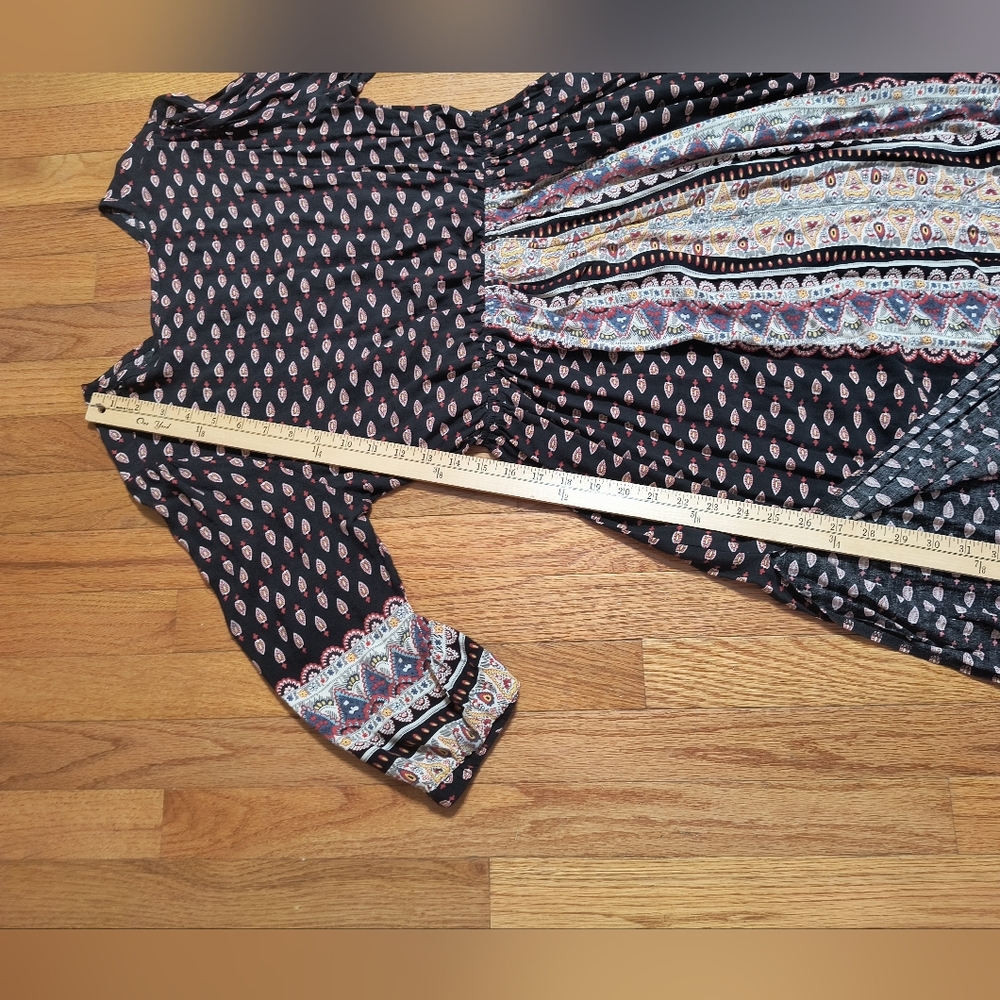 3/$10⭐ Boho Peasant Maxi Dress, Rayon, Women's Small/Medium - Picture 16 of 16